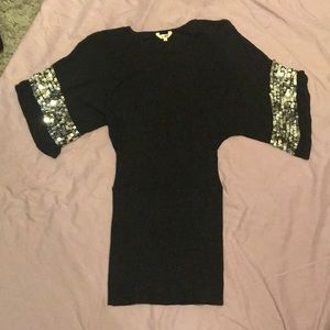 Black sweater dress